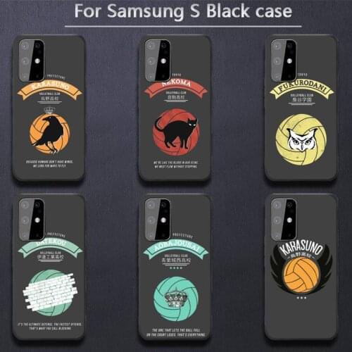 Haikyuu Karasuno Nekoma Crest Phone Case for Samsung S20 plus Ultra S6 S7 edge S8 S9 plus S10-5G lite 2020 S10E