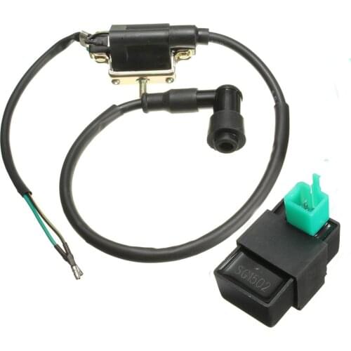 Motorcycle ignition coil and CDI UNIT kit for 50cc 70cc 90cc 110cc 125cc ATV Quad Gokart Dirt Pit Bike
