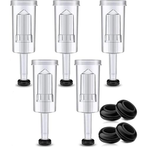 Fermentation Lids Kit,Airlock for Fermentation Air Locks with Black Grommets Airlock Bubble for Beer and Wine,Mason Jar