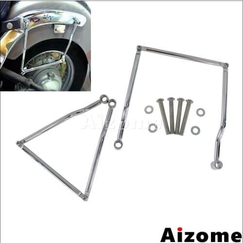 Motorcycle Saddlebag Mount Bracket For Honda Suzuki Vulcan VN800 Classic VN900 Shadow ACE VT750 Boulevard Side Case Rail Bar