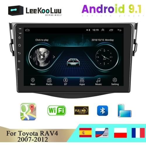 LeeKooLuu 2 din android 9.1 Car Multimedia Player Car Radio Player Stereo for Toyota RAV4 Rav 4 2007 2008 2009 2010 2011 2012