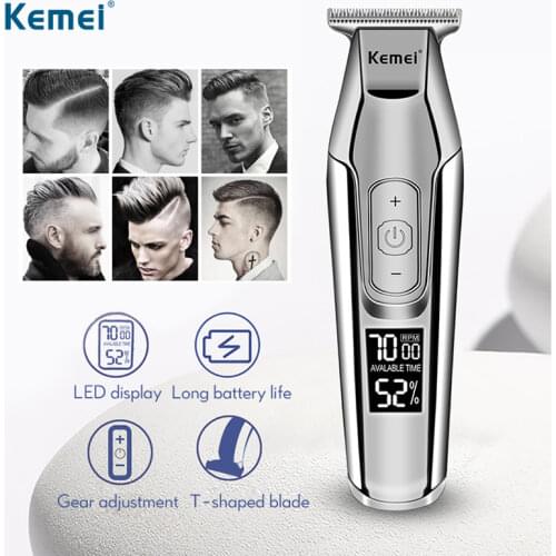 Kemei Hair Clipper Beard Trimmer Barber Pro Male Shaver Haircut Machine To Cut Hair Cordless Hairdresser Grooming Tools Km-5027
