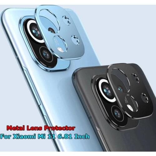 Metal Camera Protector For Xiaomi Mi 11 Mi11 Camera Protective Case Screen 11 For Xiaomi Rear Glass Film Lens Protector Cov D3C9