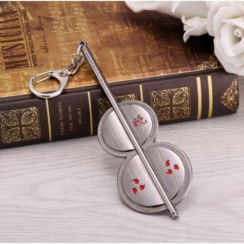 2021 Newest Alloy Keyring Classic Anime Uchiha Madara Cucurbit Shape Keychain Creative Fashion Car Key Holder