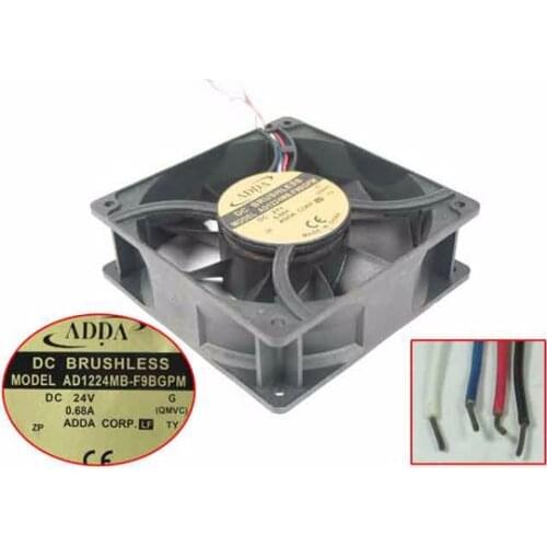 ADDA AD1224MB-F9BGPM G DC 24V 0.68A 120x120x38mm 4-wire Server Cooling Fan