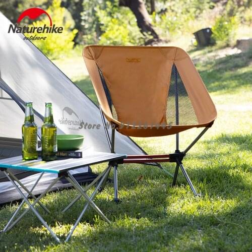 Portable Folding Chair Outdoor Ultralight Backrest Moon Chair Camping Fishing Chair Stool