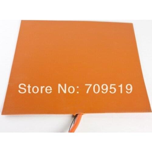 Professional Manufacturer Silicone Heater Bed 3D Printer 235x235x1.5mm 24v 300w Adhesive NTC100K