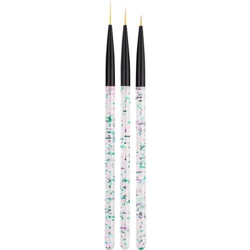 3pieces Anti- Art Design Dotting Painting Drawing Polish Brush Pen