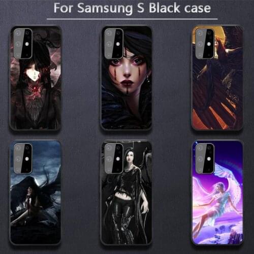Dark Angel girl Phone Case for Samsung S6 S7 edge S8 S9 S20 S21 S30plus ultra S21/S30 S10-5G lite 2020 S10E
