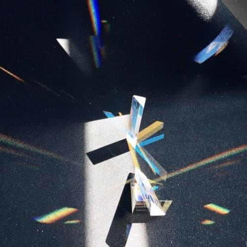 Triangular Prism 15X15X90MM Optical Experiment Equipment Seven Color Sunshine See Rainbow Size Photo Photography Prism