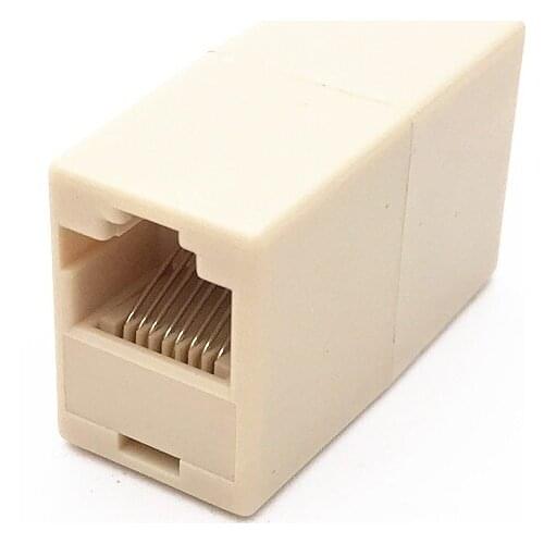 20pcs Universal RJ45 Cat5 8P8C Socket Connector Coupler For Extension Broadband Ethernet Network LAN Cable Joiner Extender