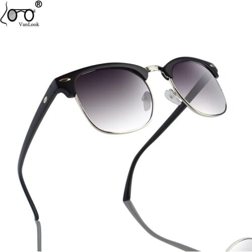 VANLOOK Women Sunglasses Gradient Double Grey Sun Glasses Vintage Trending Shades For Sun Glasses Men