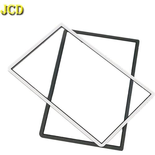 JCD For 3DSLL 3DSXL Replacement Black White Top Upper Front Screen Frame Lens Cover For For 3DS XL LL LCD Screen Protector Panel