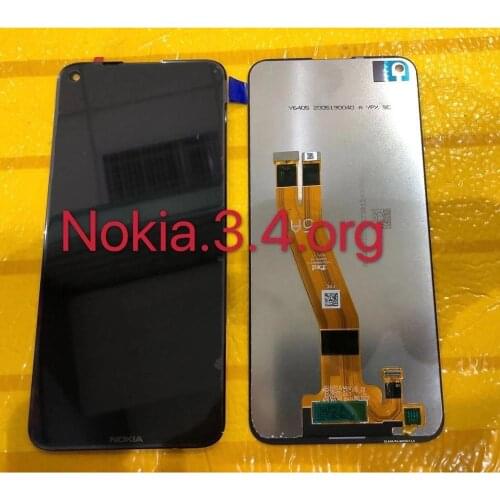 6.39" LCD Display for Nokia 3.4 LCD Display Touch Screen Digitizer Glass Sensor Assembly TA-1288, TA-1285, TA-1283