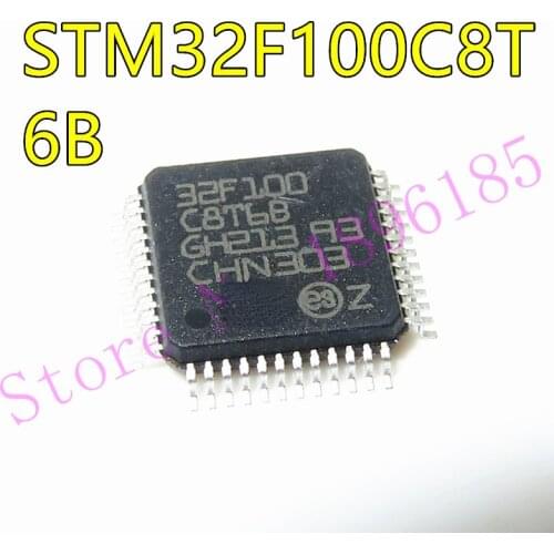 1pcs/lot STM32F100C8T6 STM32F100C8T6B STM32F100 LQFP-48 In Stock