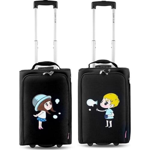 2019 New kids cute Oxford Rolling Luggage vs students school Trolley Suitcase on Wheel girl&boy 20 inch Cabin brand Trolley case
