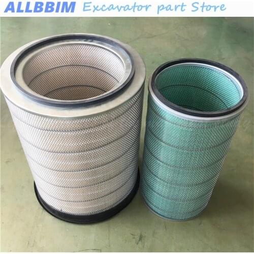 For Hitachi EX1100 1200 Excavator accessories 52146958 P181042 AF1605M Air Filter Air Filter Element high quality accessories