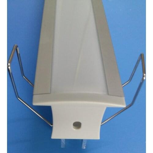 Free Shipping 2M/pcs 25pcs/lot led lighting aluminum profile led channel recessed in furniture for decoration