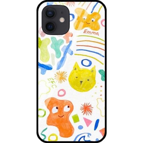 Emma Chamberlain Tempered Glass Case For iPhone 11 Pro Max XS 12 mini SE 7 8 Plus X XR Shell Cover Coque