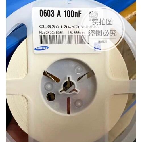 CL03A104KO3NNNC CAP CER 0201 100nF 104K ±10% 16V X5R Ceramic Capacitor 10000pcs Ceramic Capacitor