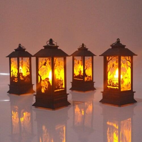 Halloween Decoration Led Candles Tea Light Hanging LED Lantern Lamp Halloween Party Home Supplies Candles Tea Light