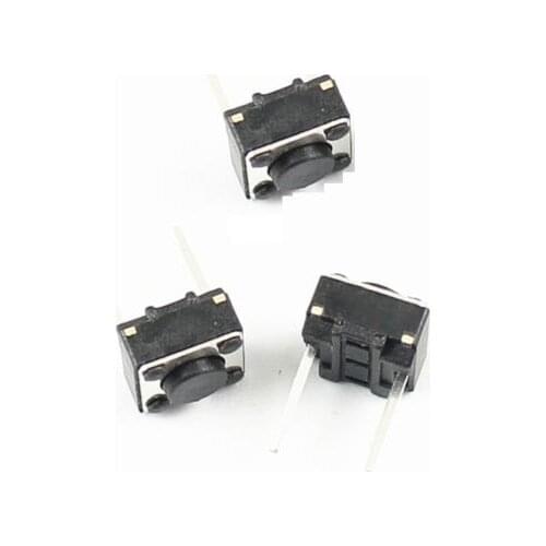 50 Pcs Momentary Tactile Tact Push Button Switch 2 Pin DIP 6x6x4.3mm High 4.3mm