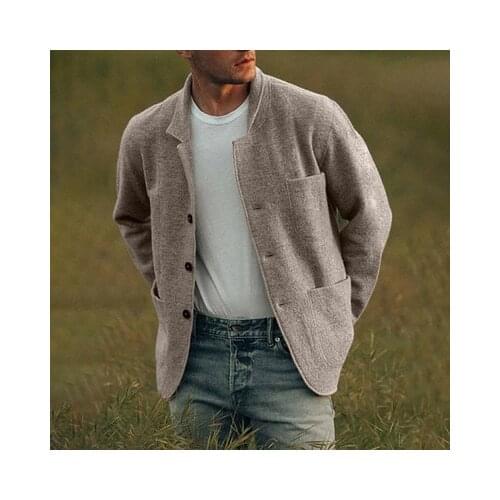 Mens Spring And Autumn New Youth Solid Color Trend Fashion Casual Jacket