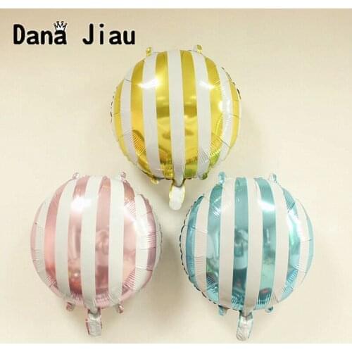 18inch pink/yellow/bule ball aluminium foil Balloon birthday party Decoration summer cake theme Partys inflation air ballon toy