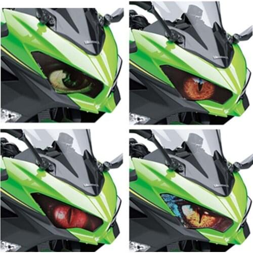For 2018-2019 Kawasaki Ninja Z250 Ninja 400 Motorcycle Headlight Protection Decal Stickers