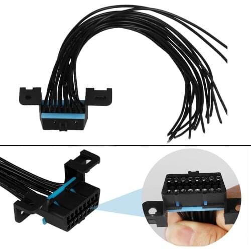 OBD2 original car diagnosis interface 16pin female connector OBD plug anti theft socket universal