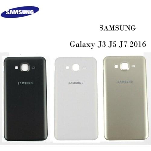 Original Samsung Galaxy J3 J5 J7 2016 j310 j510 j710 Glass Housing Battery Back Cover Rear Door Case Replacement Part Free Tools