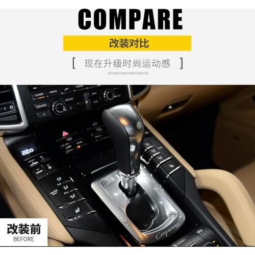 Fit for Porsche Cayenne Macan Panamera carbon fiber shift knob gear shift paddle lever gear head handball