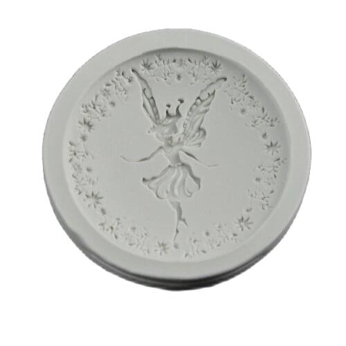 3D Silicone Mould Butterfly Girl Shaped Fondant Chocolate Candy Molds Cake Tools H540