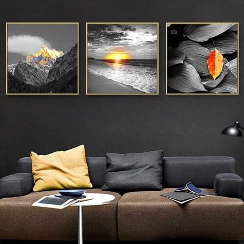 Modern Yellow Fresh Landscape Nordic Diamond Painting DIY 5D Cross Stitch Full Square/Round Diamond Embroidery Mosaic Home