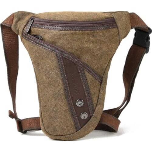 Men Thigh Fanny Pack Drop Bag Motorcycle Riding Shoulder Multi-functional Pouch Crossbody Nylon Male Hip Bum Belt Leg Waist Bags