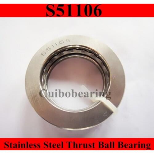 51106 stainless steel thrust ball bearing S51106 30x47x11mm 30*47*11mm