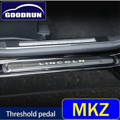 For Lincoln MKZ Interior Exterior Protector Sticker Decals Accessories Car Door Sill Threshold Panel