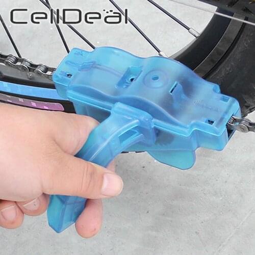 1/4pcs Portable Bicycle Chain Cleaner Bike Brushes Scrubber Wash Tool MTB Cycling Cleaning Kit Chain Protector Bike Accessory