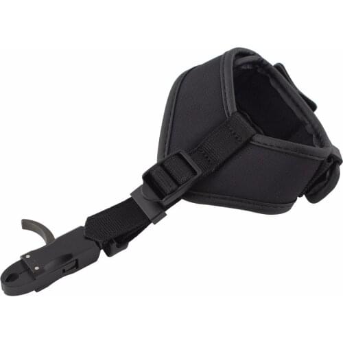 1 Piece Outdoor Adult Compound Arrow Bow Archery Adjustable Caliper Release Shooting Strength Saving Hunting Trigger Wrist Strap