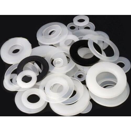 100pcs 2mm 2.5mm 3mm 4mm 5mm inside diameter nylon flat washers plastic insulation gaskets gasket meson Increase pad washer
