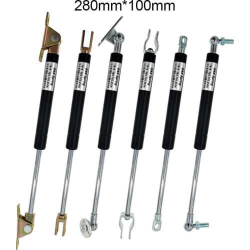 18*8 Rod 100mm Stroke 280mm Hole Center Distance Gas Spring 50N-500N/5kg-50kg Cupboard Hinges Gas Spring Force lift support
