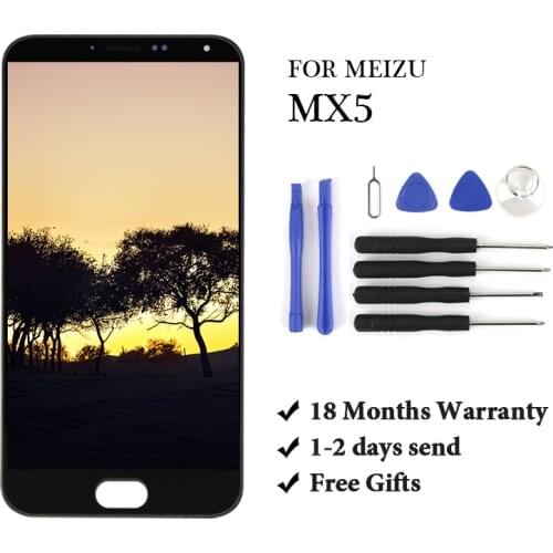 18 month Warranty + Touch Screen For Meizu MX5 Display Digitizer Assembly With Gift HC Quality For Meizu MX5 LCD Display