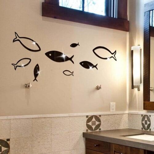 3D Wall Stickers Small Fish Wall Sticker For Kids Rooms Home Wall Decor DIY Fridge Stickers Decal Art Room Decoration