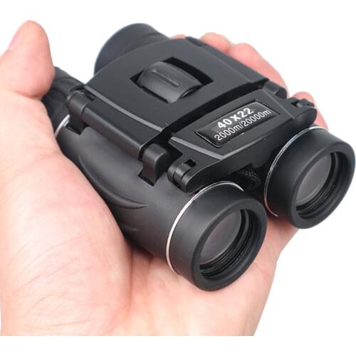 40x22 HD Powerful Binoculars 2000M Long Range Folding Mini Telescope BAK4 FMC Optics For Hunting Sports Outdoor Camping Travel