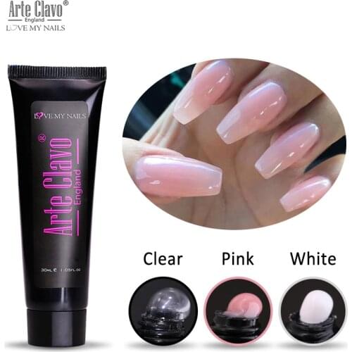 Arte Clavo 30ml Builder Gel Pink White Clear Acrylic Gel Nail Polish Quick Nail Extension Jelly Gel UV LED Lacquer