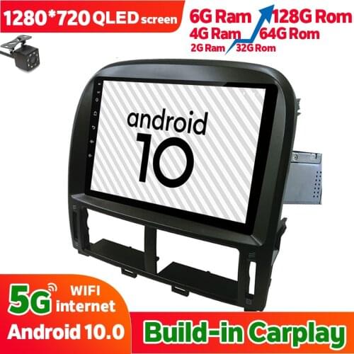 For Lexus LS430 2003 2007 1280*720 Screen 6GB Ram 128GB Rom Multimedia Car Radio Android 10 Autoradio Stereo CARPLAY Head Unit