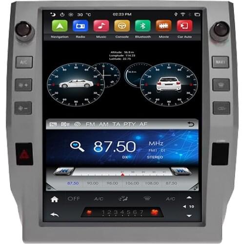6 Core 12.1" Android 9.0 car Radio PX6 Tesla Style touch multimedia player For Toyota Tundra 2014-2018 DSP audio 4+64G stereo