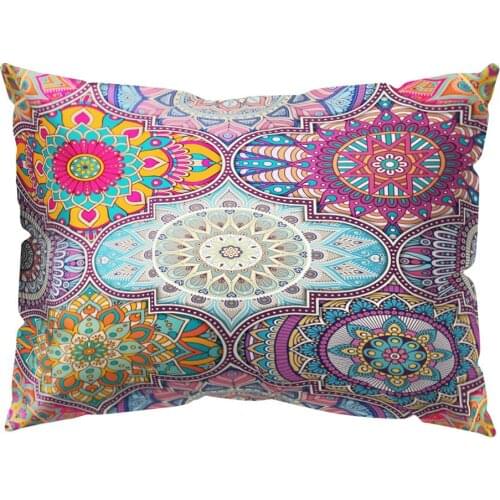 Mandala Printed Decorative Pillowcase India Mandala Throw Pillow Case Polyester Sofa Car Pillow Cover kussensloop 30 X 50cm