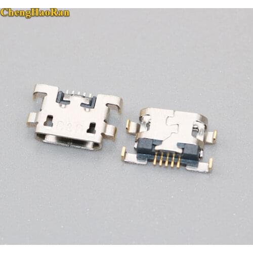 ChengHaoRan 50 pcs Micro 5P USB jack for HUAWEI Lenovo zte D10 Sink Type USB Charging Charger Port Connector Dock Socke