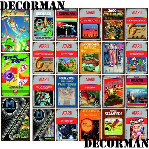 [ DecorMan ] Video Game Japan Metal SIGN Custom War Kids Painting Cartoon PUB Decor LTA-3126